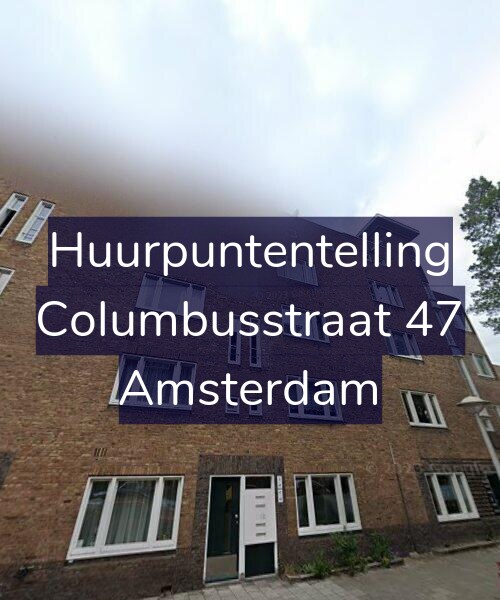 Foto gevel Huurpuntentelling voor Columbusstraat 47, Amsterdam