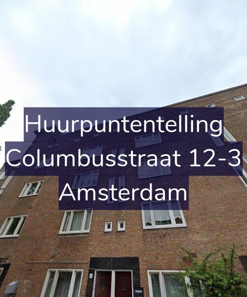 Foto gevel Huurpuntentelling voor Columbusstraat 12-3, Amsterdam