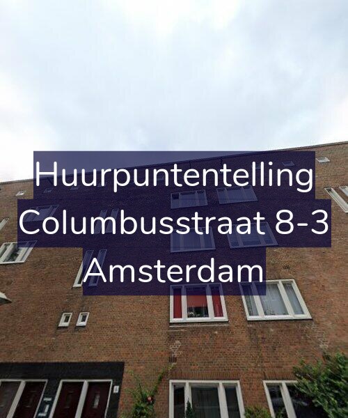 Foto gevel Huurpuntentelling voor Columbusstraat 8-3, Amsterdam