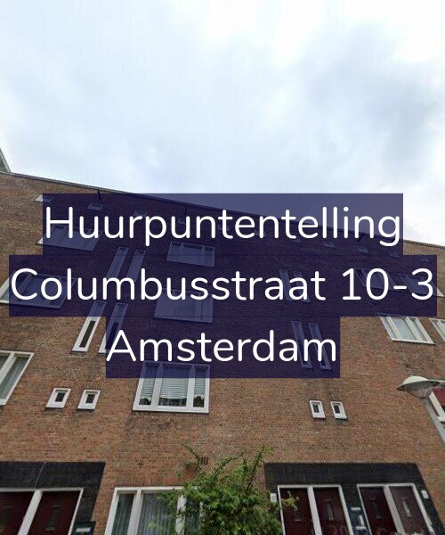 Foto gevel Huurpuntentelling voor Columbusstraat 10-3, Amsterdam