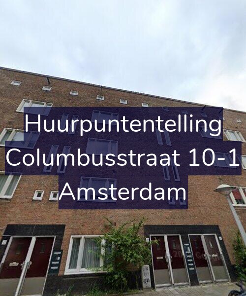 Foto gevel Huurpuntentelling voor Columbusstraat 10-1, Amsterdam