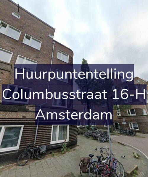 Foto gevel Huurpuntentelling voor Columbusstraat 16-H, Amsterdam