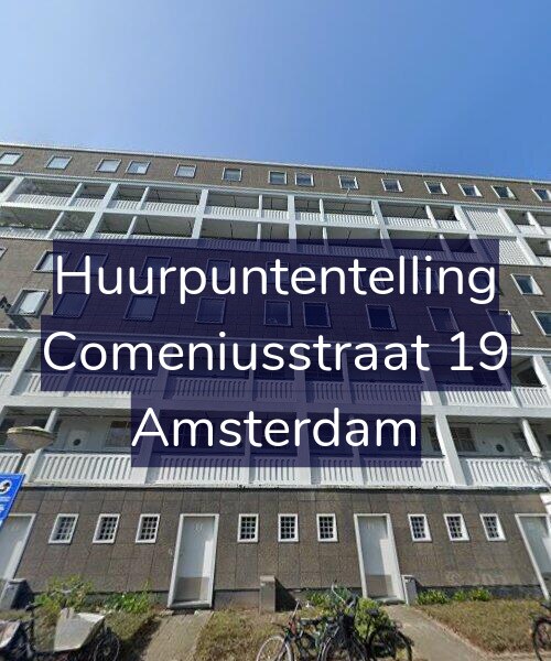 Foto gevel Huurpuntentelling voor Comeniusstraat 19, Amsterdam