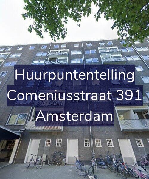Foto gevel Huurpuntentelling voor Comeniusstraat 391, Amsterdam