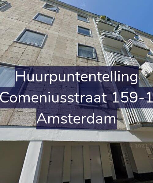 Foto gevel Huurpuntentelling voor Comeniusstraat 159-1, Amsterdam