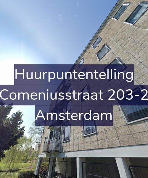 Foto gevel Huurpuntentelling voor Comeniusstraat 203-2, Amsterdam