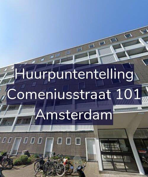 Foto gevel Huurpuntentelling voor Comeniusstraat 101, Amsterdam