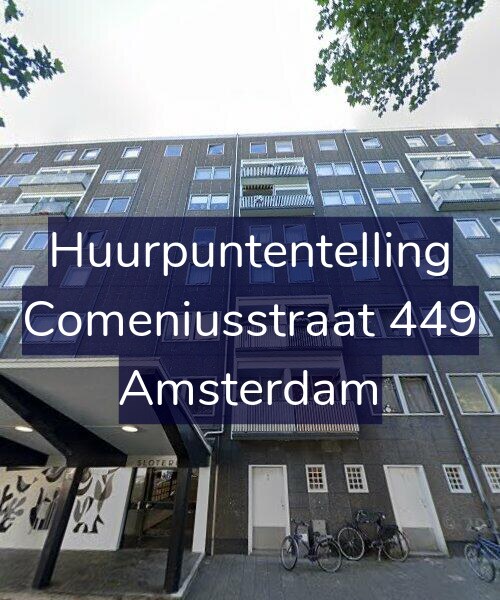 Foto gevel Huurpuntentelling voor Comeniusstraat 449, Amsterdam