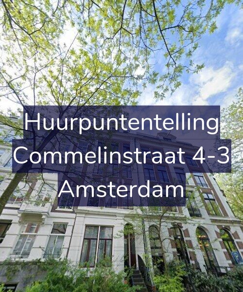 Foto gevel Huurpuntentelling voor Commelinstraat 4-3, Amsterdam