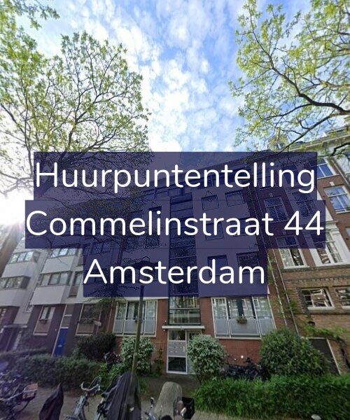 Foto gevel Huurpuntentelling voor Commelinstraat 44, Amsterdam