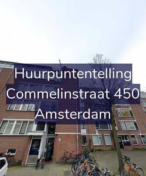 Foto gevel Huurpuntentelling voor Commelinstraat 450, Amsterdam