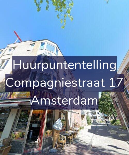 Foto gevel Huurpuntentelling voor Compagniestraat 17, Amsterdam