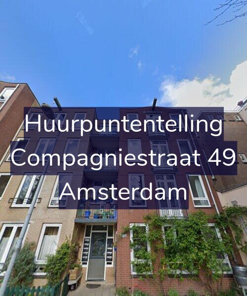 Foto gevel Huurpuntentelling voor Compagniestraat 49, Amsterdam