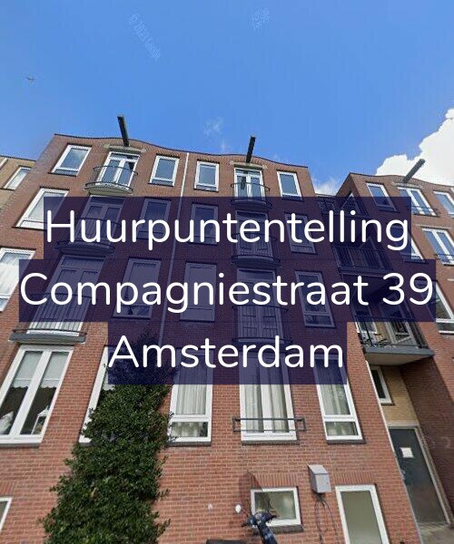 Foto gevel Huurpuntentelling voor Compagniestraat 39, Amsterdam