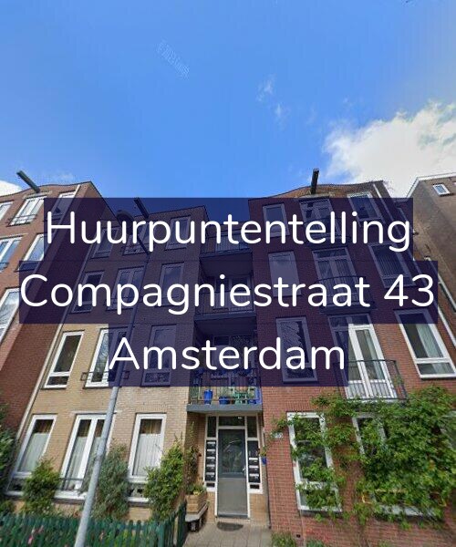 Foto gevel Huurpuntentelling voor Compagniestraat 43, Amsterdam