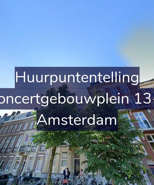 Foto gevel Huurpuntentelling voor Concertgebouwplein 13-3, Amsterdam