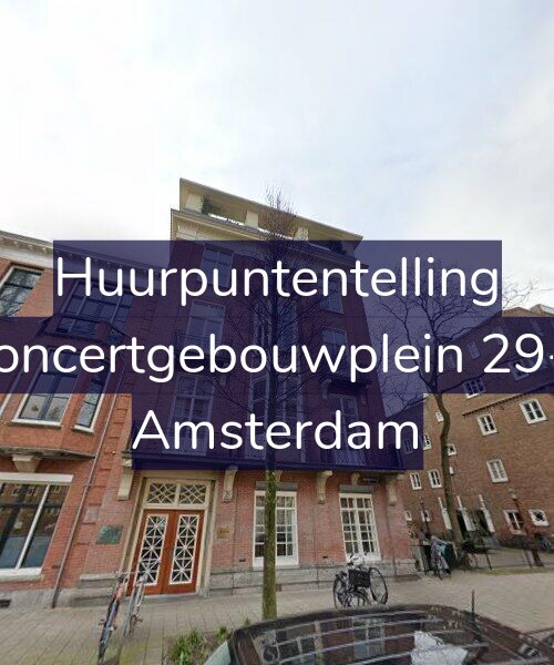 Foto gevel Huurpuntentelling voor Concertgebouwplein 29-2, Amsterdam