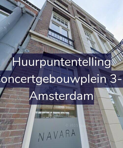 Foto gevel Huurpuntentelling voor Concertgebouwplein 3-C, Amsterdam