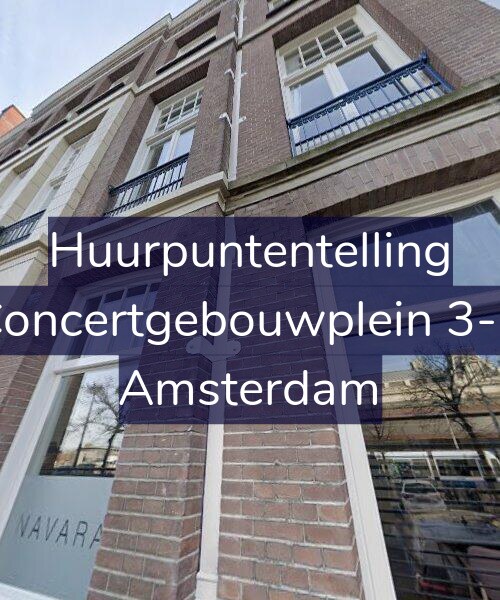 Foto gevel Huurpuntentelling voor Concertgebouwplein 3-B, Amsterdam