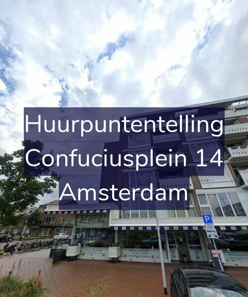 Foto gevel Huurpuntentelling voor Confuciusplein 14, Amsterdam