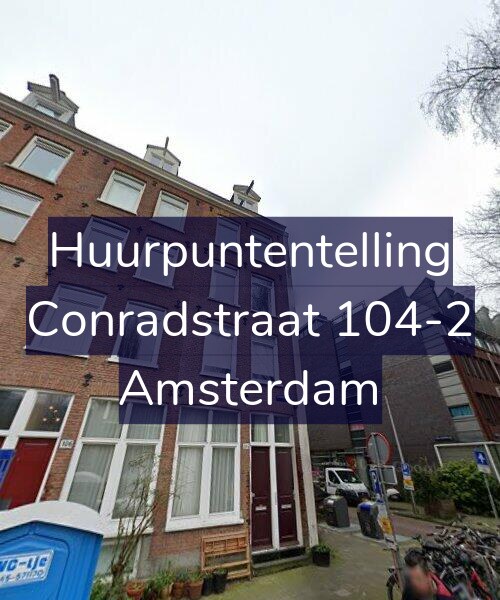 Foto gevel Huurpuntentelling voor Conradstraat 104-2, Amsterdam