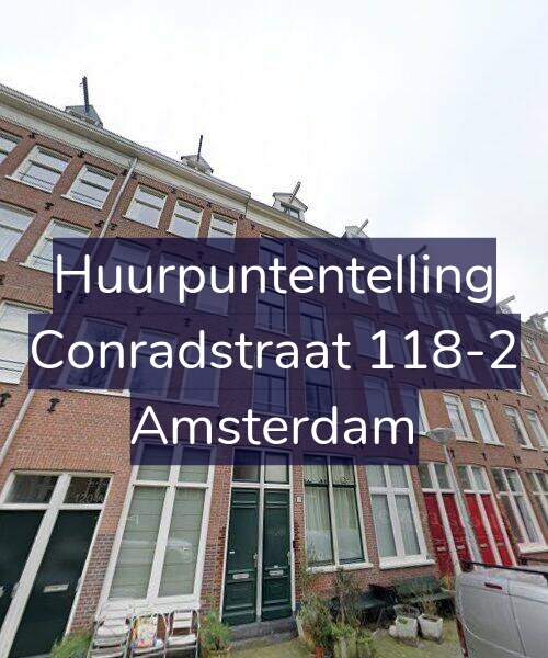 Foto gevel Huurpuntentelling voor Conradstraat 118-2, Amsterdam