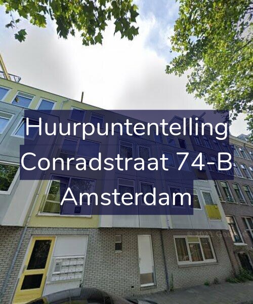 Foto gevel Huurpuntentelling voor Conradstraat 74-B, Amsterdam