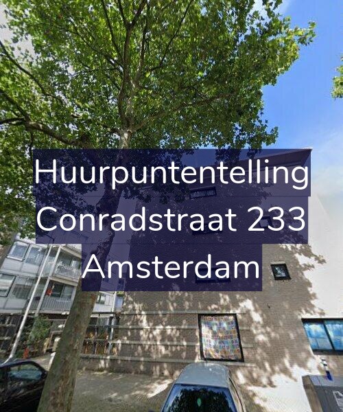 Foto gevel Huurpuntentelling voor Conradstraat 233, Amsterdam