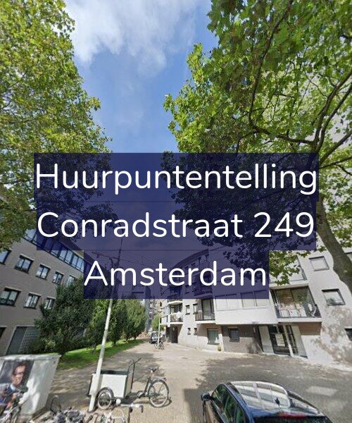 Foto gevel Huurpuntentelling voor Conradstraat 249, Amsterdam