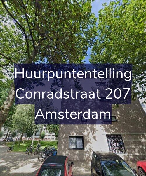 Foto gevel Huurpuntentelling voor Conradstraat 207, Amsterdam