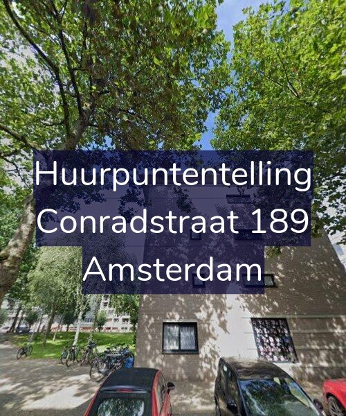 Foto gevel Huurpuntentelling voor Conradstraat 189, Amsterdam