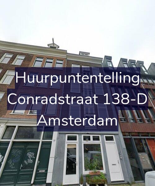 Foto gevel Huurpuntentelling voor Conradstraat 138-D, Amsterdam