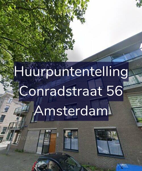 Foto gevel Huurpuntentelling voor Conradstraat 56, Amsterdam