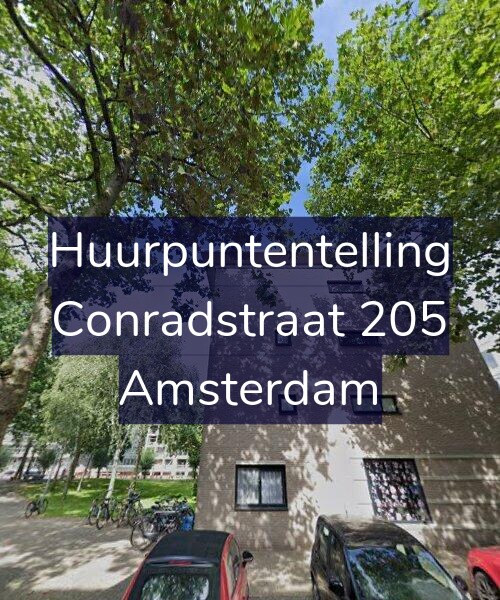 Foto gevel Huurpuntentelling voor Conradstraat 205, Amsterdam