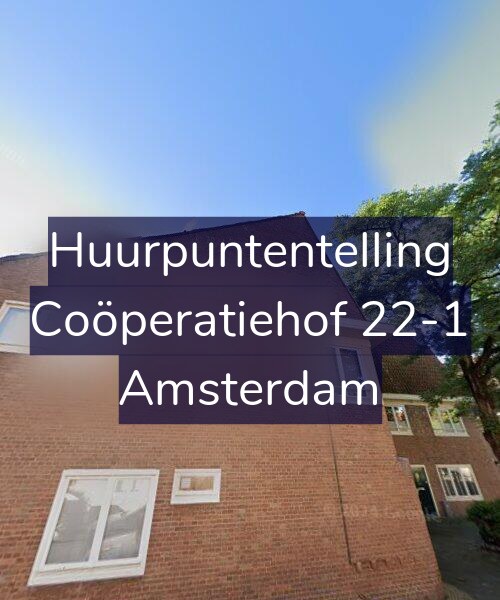 Foto gevel Huurpuntentelling voor Coöperatiehof 22-1, Amsterdam
