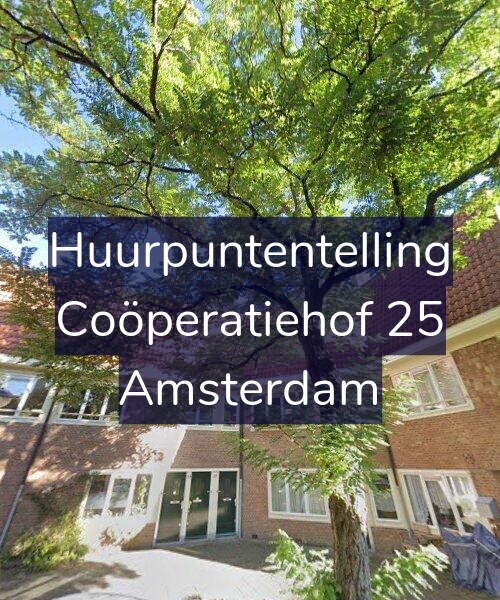 Foto gevel Huurpuntentelling voor Coöperatiehof 25, Amsterdam