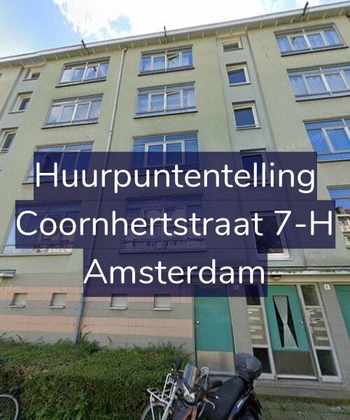Foto gevel Huurpuntentelling voor Coornhertstraat 7-H, Amsterdam
