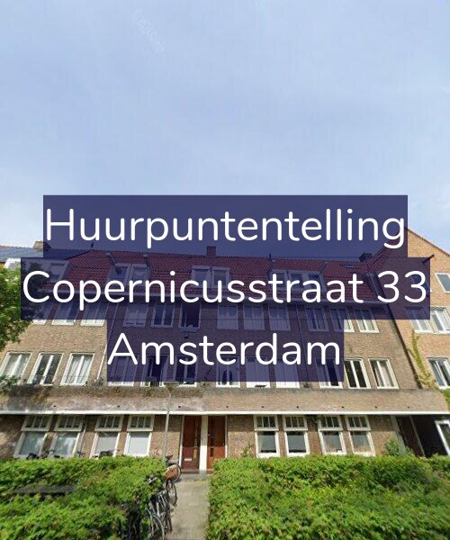 Foto gevel Huurpuntentelling voor Copernicusstraat 33, Amsterdam
