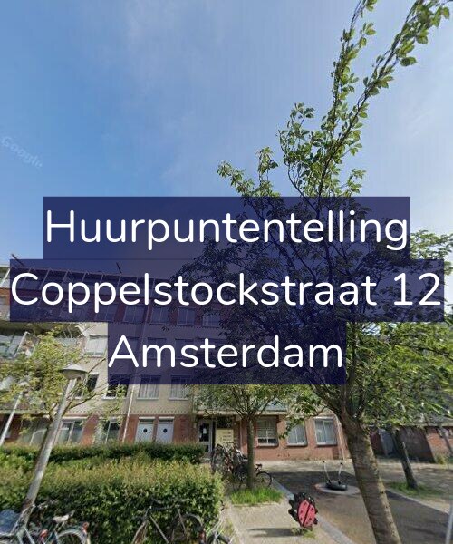Foto gevel Huurpuntentelling voor Coppelstockstraat 12, Amsterdam