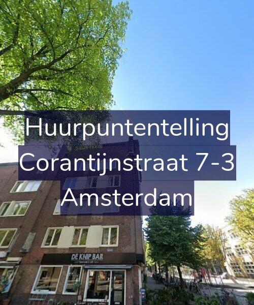 Foto gevel Huurpuntentelling voor Corantijnstraat 7-3, Amsterdam