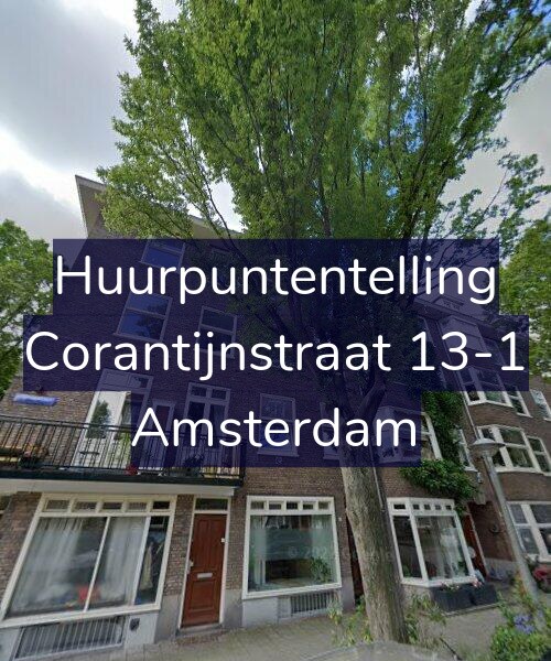 Foto gevel Huurpuntentelling voor Corantijnstraat 13-1, Amsterdam