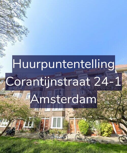 Foto gevel Huurpuntentelling voor Corantijnstraat 24-1, Amsterdam