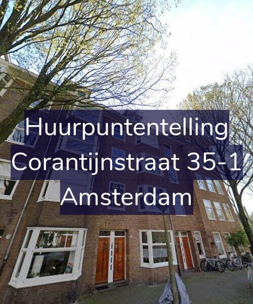 Foto gevel Huurpuntentelling voor Corantijnstraat 35-1, Amsterdam