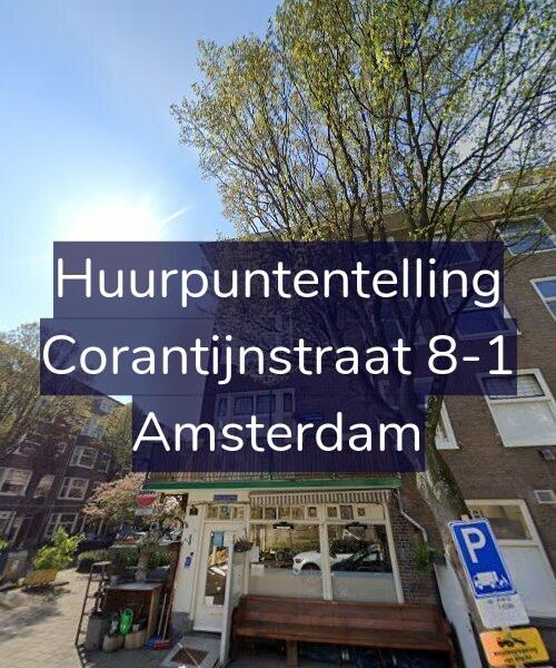 Foto gevel Huurpuntentelling voor Corantijnstraat 8-1, Amsterdam