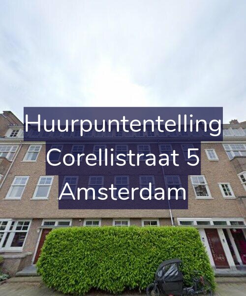 Foto gevel Huurpuntentelling voor Corellistraat 5, Amsterdam