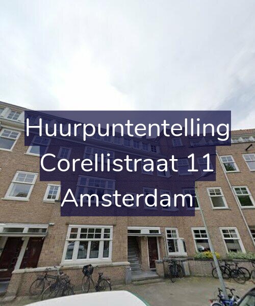 Foto gevel Huurpuntentelling voor Corellistraat 11, Amsterdam