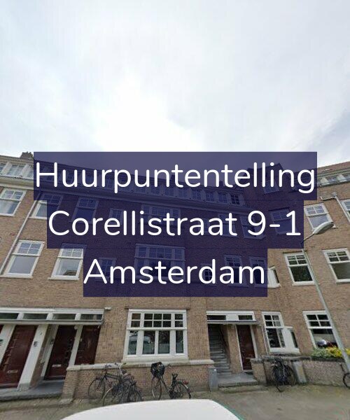 Foto gevel Huurpuntentelling voor Corellistraat 9-1, Amsterdam