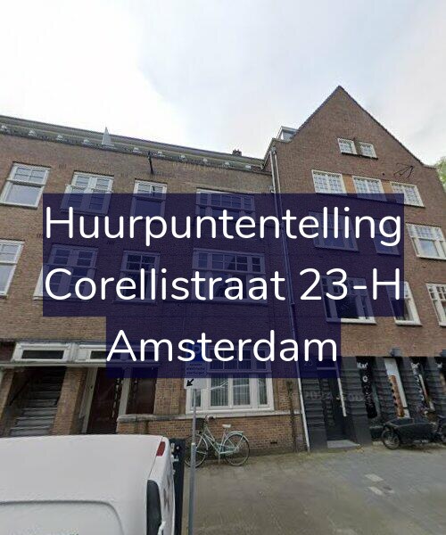 Foto gevel Huurpuntentelling voor Corellistraat 23-H, Amsterdam