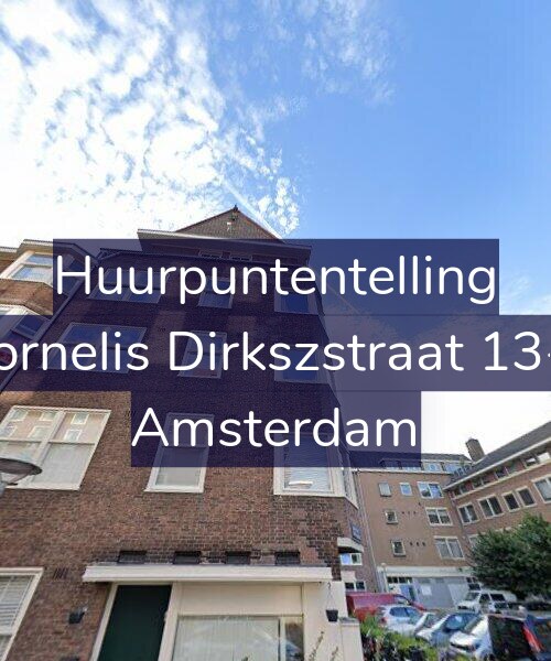 Foto gevel Huurpuntentelling voor Cornelis Dirkszstraat 13-2, Amsterdam