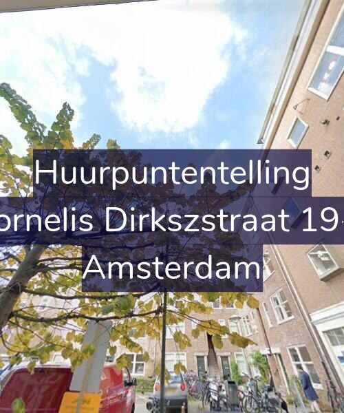 Foto gevel Huurpuntentelling voor Cornelis Dirkszstraat 19-3, Amsterdam